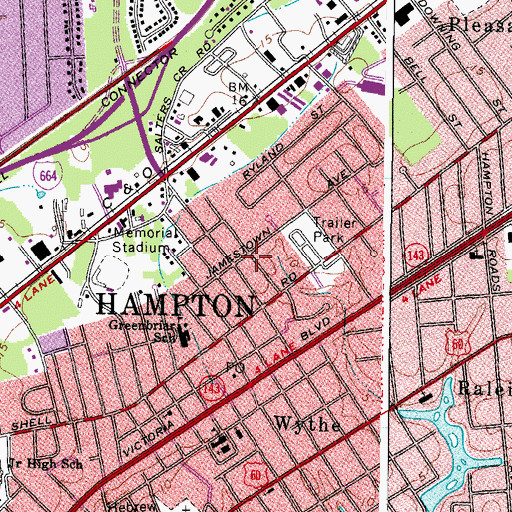 Topographic Map of United Church of God, VA
