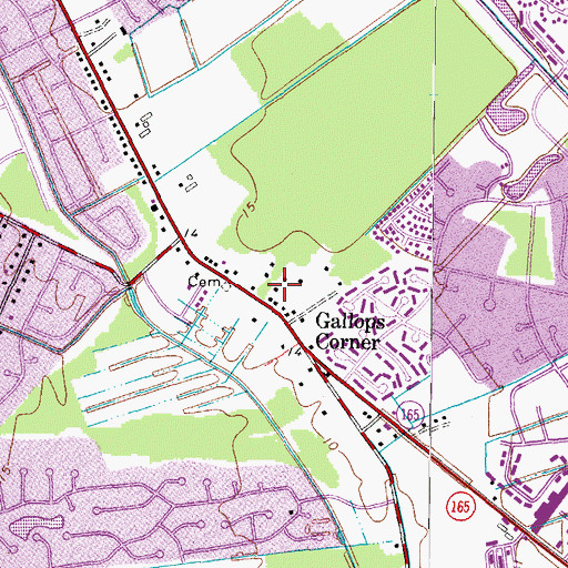 Topographic Map of United House of Prayer for All People, VA