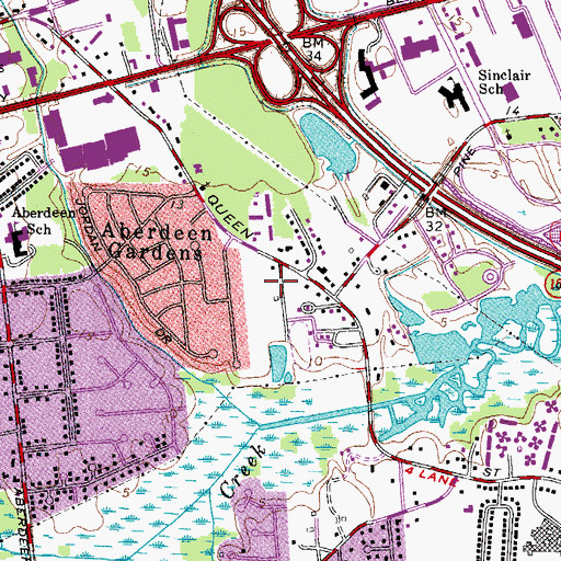Topographic Map of Victory Life Church, VA