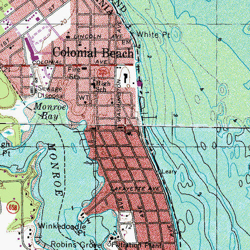 Topographic Map of Central Rappahannock Regional Library Abraham and William Cooper Memorial Branch, VA