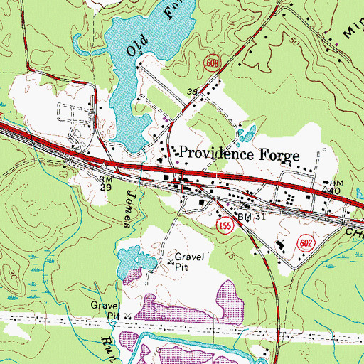 Topographic Map of Heritage Public Library, VA