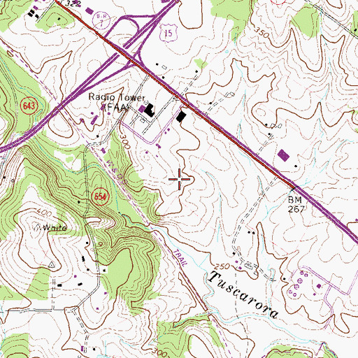 Topographic Map of Loudoun County Public Library, VA