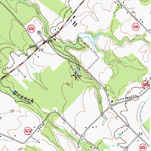 Topographic Map of Pine Ridge Mobile Home Park, VA