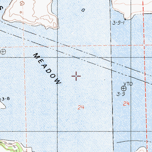 Topographic Map of Boles Meadow, CA