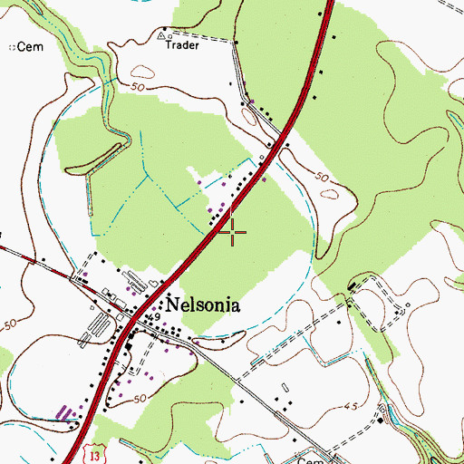 Topographic Map of Arcadia Nursing and Rehabilitation Center, VA
