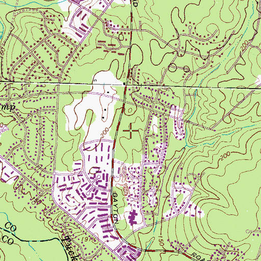 Topographic Map of Aspen Gayton Terrace Assisted Living Facility, VA
