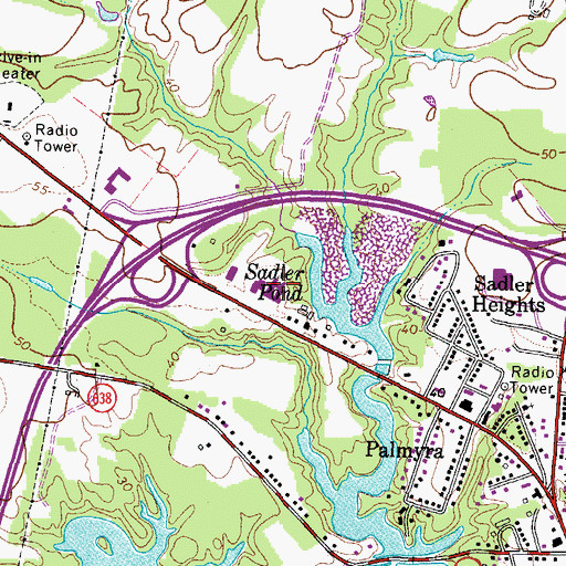 Topographic Map of Autumn Care of Suffolk Nursing Home, VA