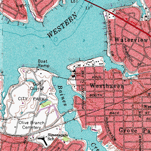 Topographic Map of Emily Green Shores Assisted Living Facility, VA