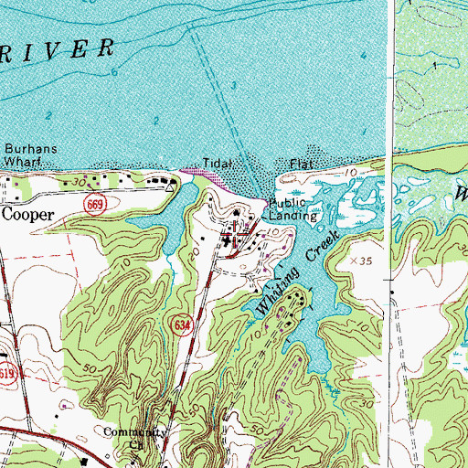 Topographic Map of Mizpah Health Care Center Nursing Home, VA