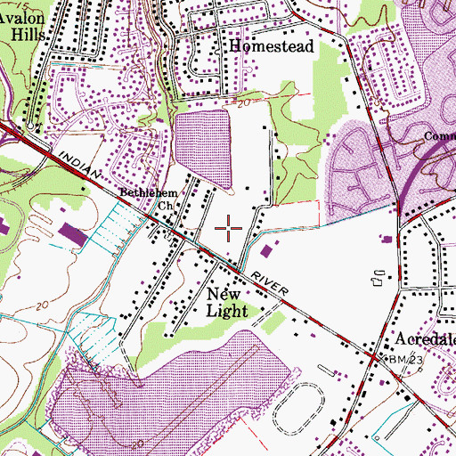Topographic Map of Oakwood Rehabilitation and Nursing Center, VA