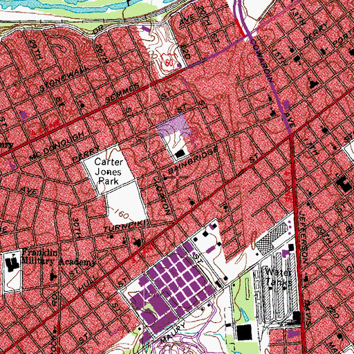 Topographic Map of Saint Francis Home Assisted Living Facility, VA
