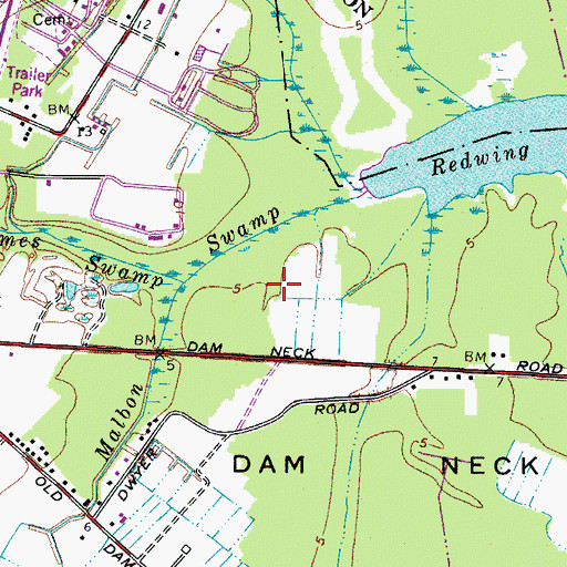 Topographic Map of Seaside Heathcare Center at Atlantic Shores, VA