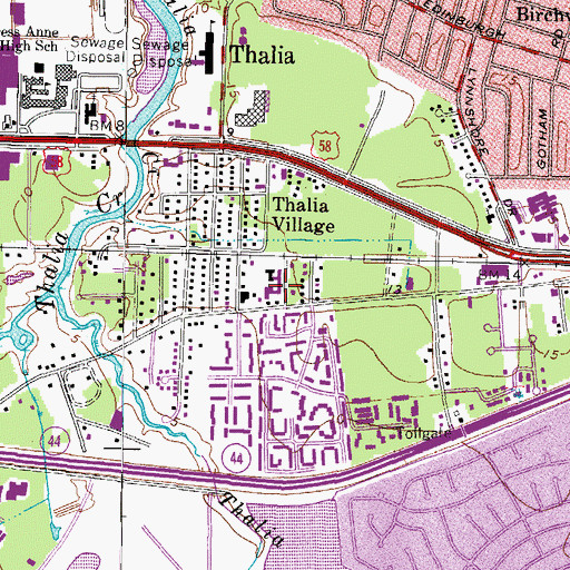 Topographic Map of River Pointe Rehabilitation and Health Care Center, VA