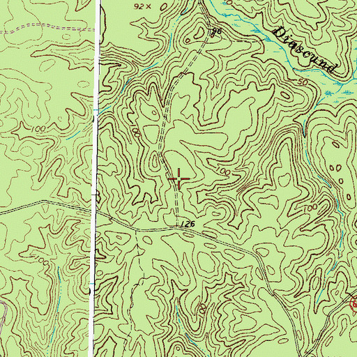 Topographic Map of Golf Club at Brickshire, VA