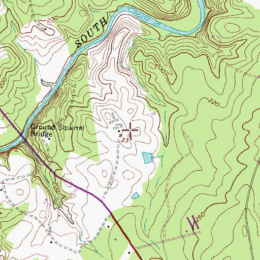 Topographic Map of Federal Club, VA