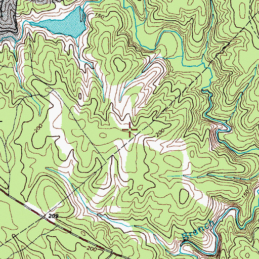 Topographic Map of Highlands Golfers Club, VA