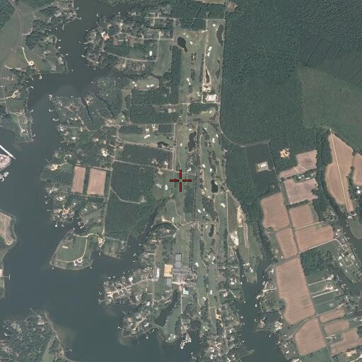 Aerial/Satellite Image of Indian Creek Yacht and Country Club, VA