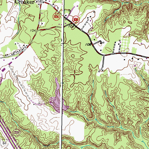 Topographic Map of Tradition Golf Club at Kiskiack, VA