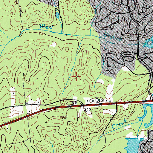 Topographic Map of Oasis Sports Park Golf Course, VA