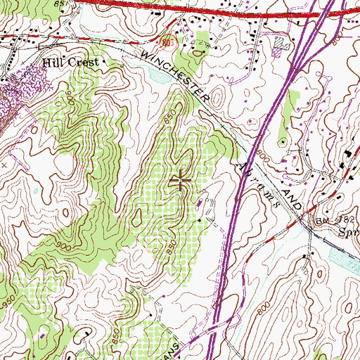 Topographic Map of Rock Harbor Golf Course, VA