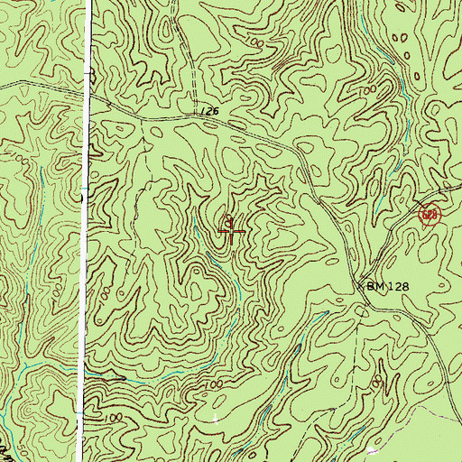 Topographic Map of Tradition Golf Club at Royal New Kent, VA