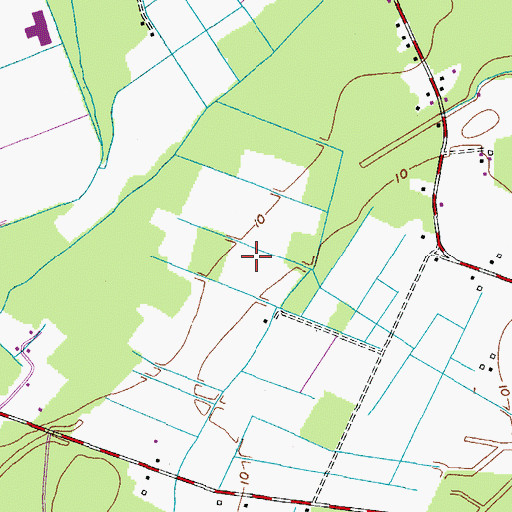 Topographic Map of Signature at West Neck Golf Course, VA