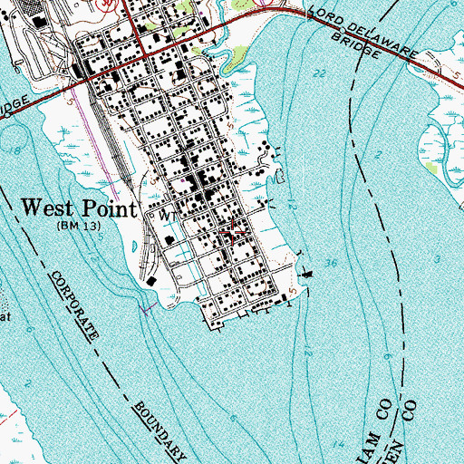 Topographic Map of Canaan Church, VA