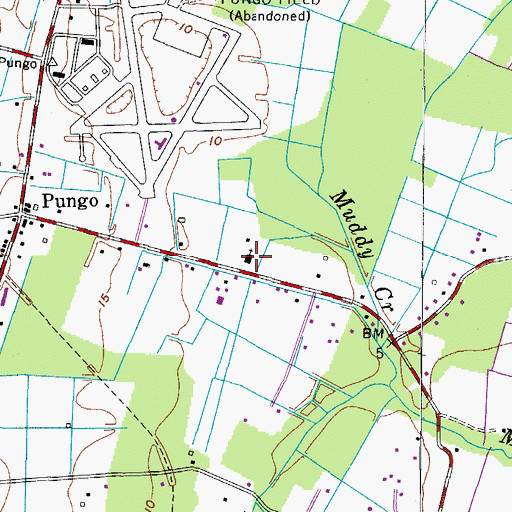 Topographic Map of Christ Unity Oceanside Church, VA