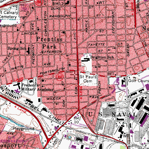 Topographic Map of Christian Restoration Outreach Temple, VA