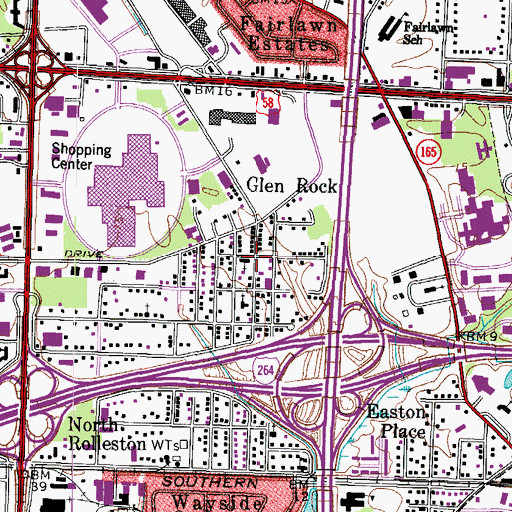 Topographic Map of Church of God of Glenrock, VA