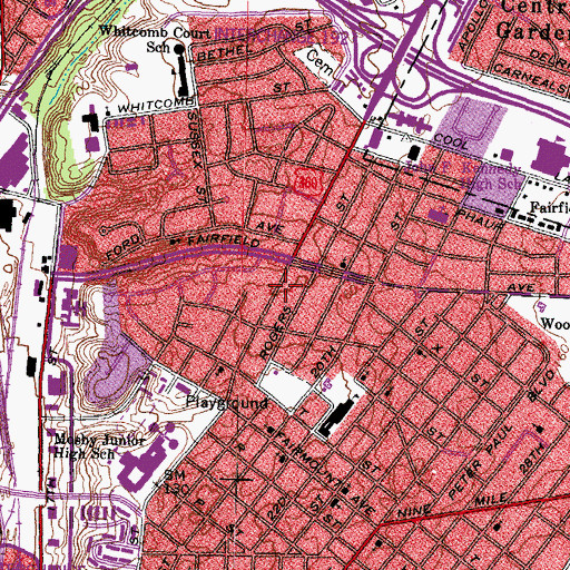 Topographic Map of Church of God of Prophecy, VA