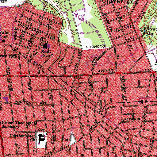 Topographic Map of Church of the Living God, VA