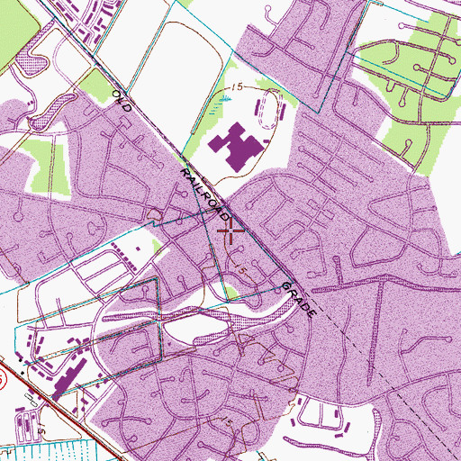 Topographic Map of City of Refuge Christian Church, VA