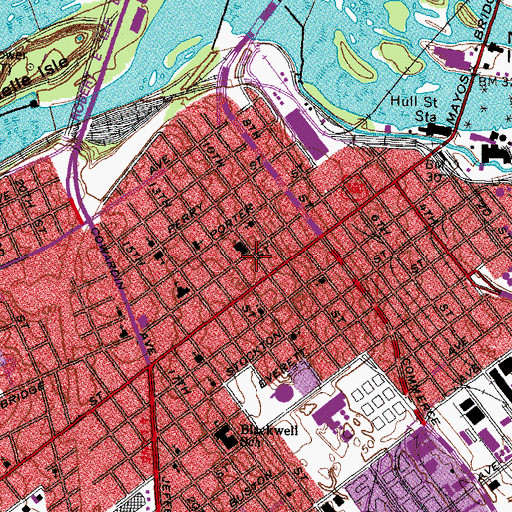 Topographic Map of Community Baptist Church, VA