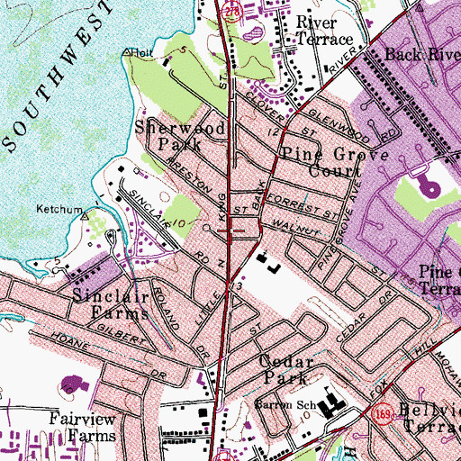 Topographic Map of Compassion Community Chuch, VA