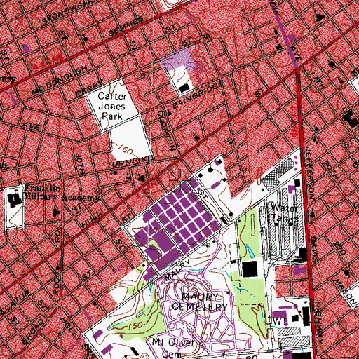 Topographic Map of Corner Stone United Holy Church, VA