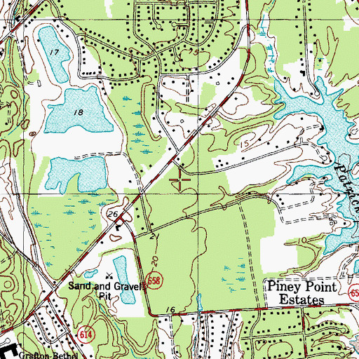 Topographic Map of Crossroads Community Church, VA