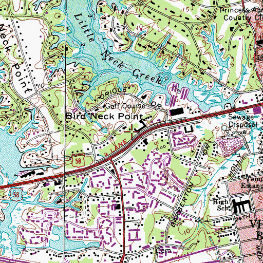 Topographic Map of Dayspring International Church, VA