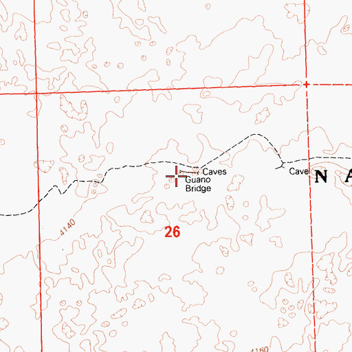 Topographic Map of Guano Bridge, CA