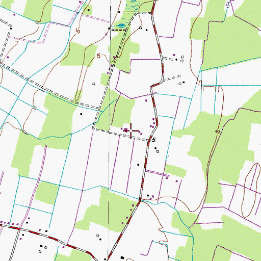 Topographic Map of Emmanuel Christian Church of God, VA