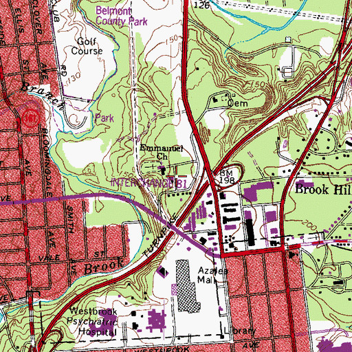 Topographic Map of Emmanuel Episcopal Church, VA