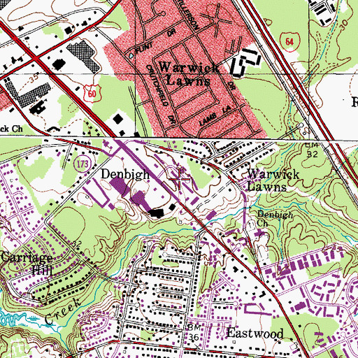 Topographic Map of Eternal Life Church, VA