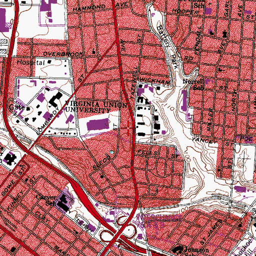 Topographic Map of Eternity Church, VA