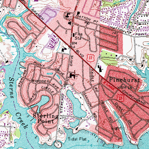 Topographic Map of Gomley Chesed Synagogue, VA