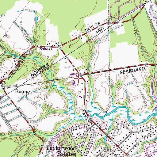 Topographic Map of Good News Baptist Church, VA