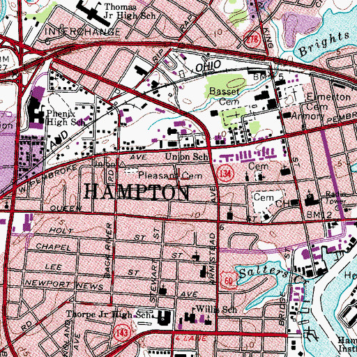Topographic Map of Gospel Spreading Church, VA