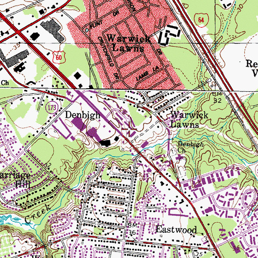 Topographic Map of Grace and Truth Fellowship Church, VA