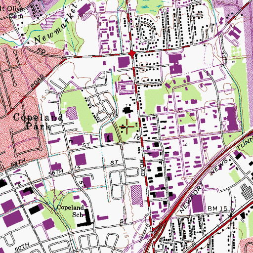 Topographic Map of Grace Fellowship Church, VA