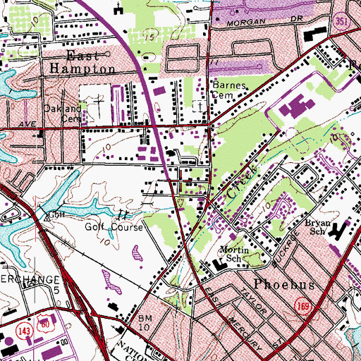 Topographic Map of Greater Works Ministries, VA