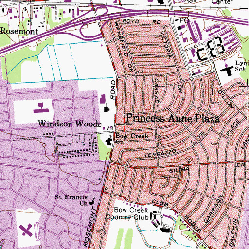 Topographic Map of Holy Faith Ministry, VA